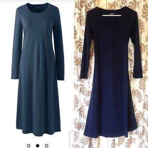 NWOT Lands End nightgown S Navy calf-length